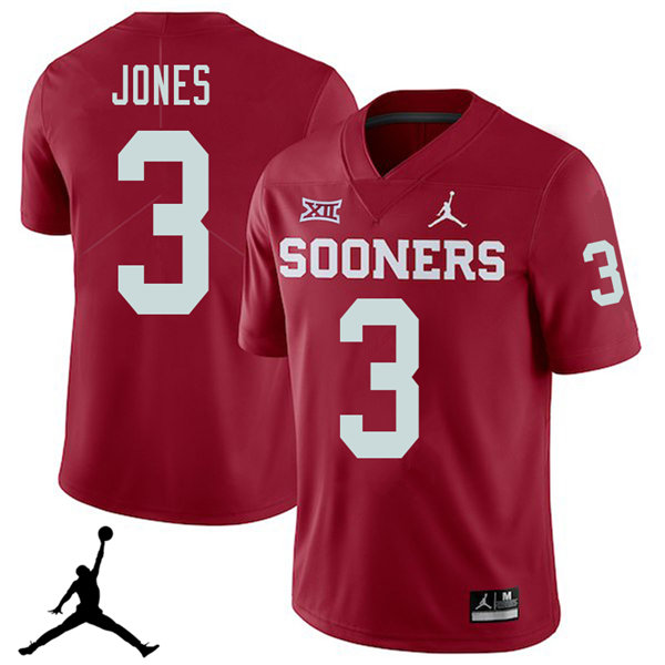Oklahoma Sooners #3 Mykel Jones 2018 College Football Jerseys Sale-Crimson